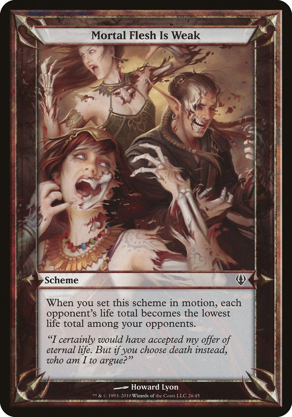 Mortal Flesh Is Weak (Schemes) [Archenemy Schemes] | Jomio and Rueliete's Cards and Comics