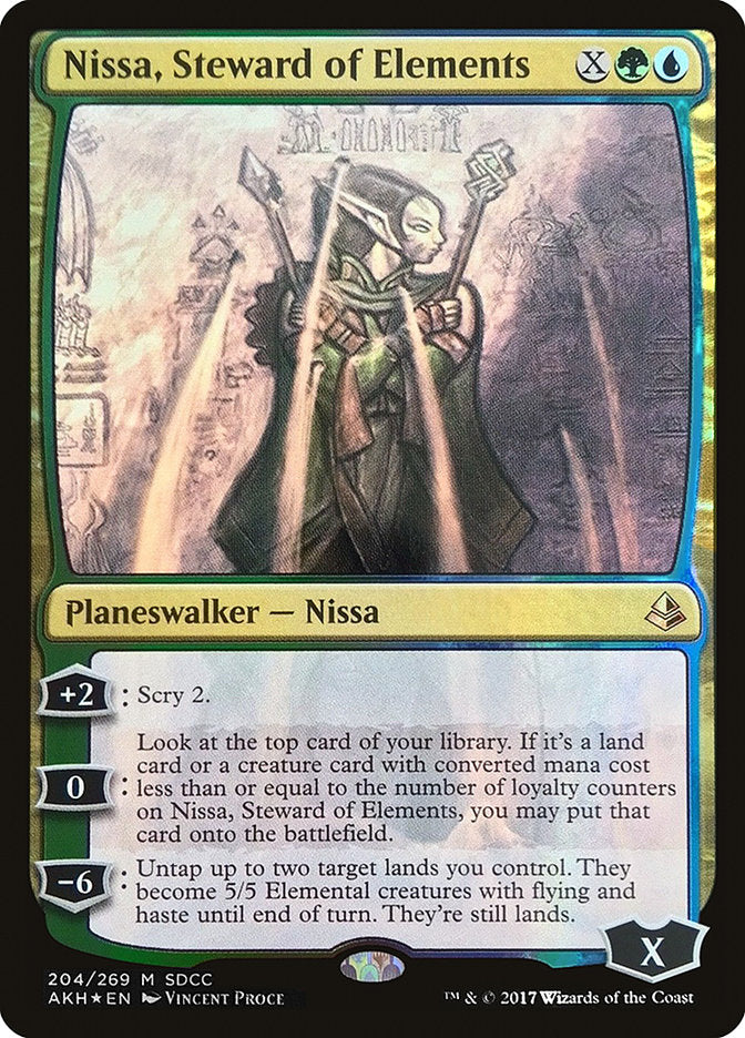 Nissa, Steward of Elements [San Diego Comic-Con 2017] | Jomio and Rueliete's Cards and Comics