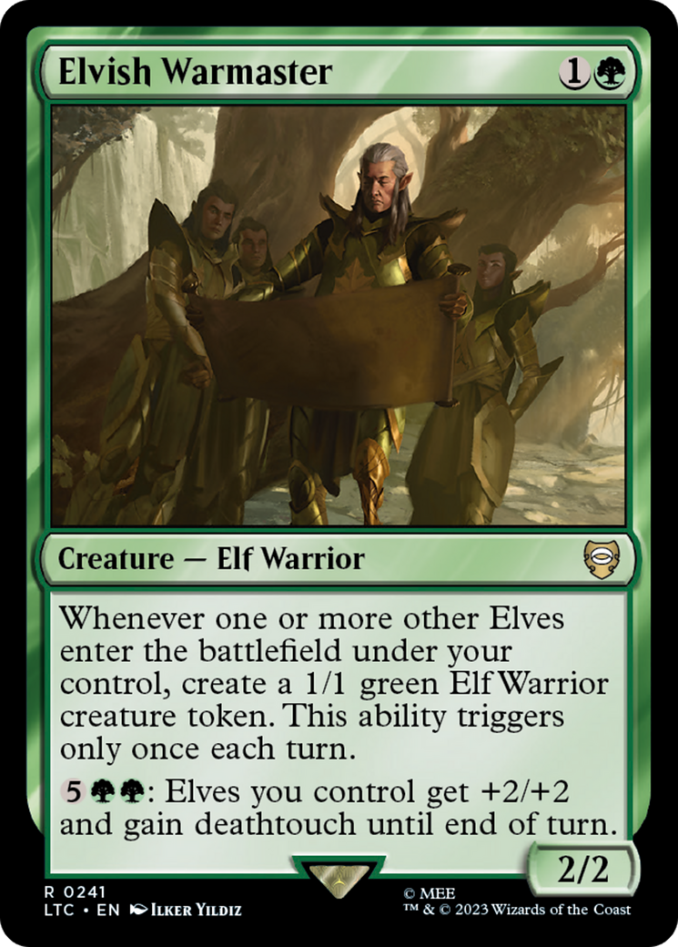 Elvish Warmaster [The Lord of the Rings: Tales of Middle-Earth Commander] | Jomio and Rueliete's Cards and Comics