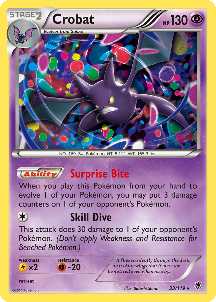 Crobat (33/119) [XY: Phantom Forces] | Jomio and Rueliete's Cards and Comics