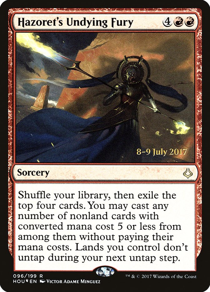 Hazoret's Undying Fury [Hour of Devastation Prerelease Promos] | Jomio and Rueliete's Cards and Comics