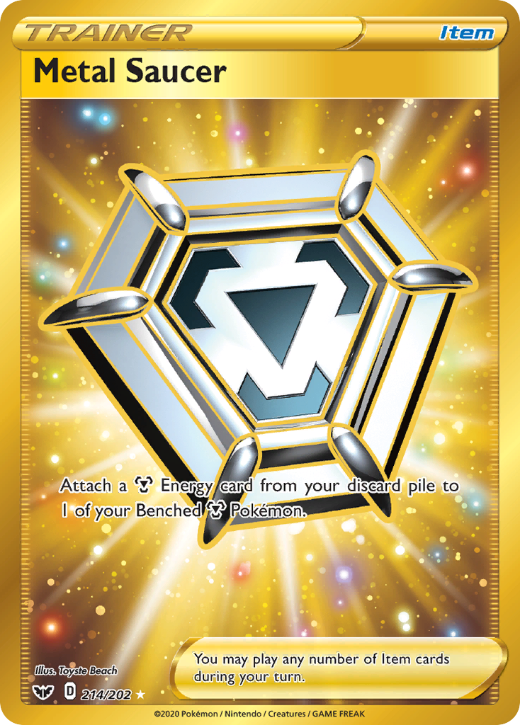Metal Saucer (214/202) [Sword & Shield: Base Set] | Jomio and Rueliete's Cards and Comics
