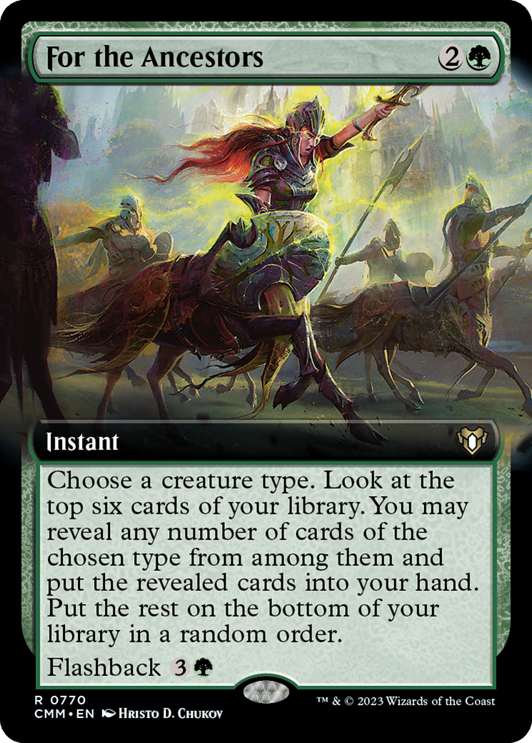 For the Ancestors (Extended Art) [Commander Masters] | Jomio and Rueliete's Cards and Comics