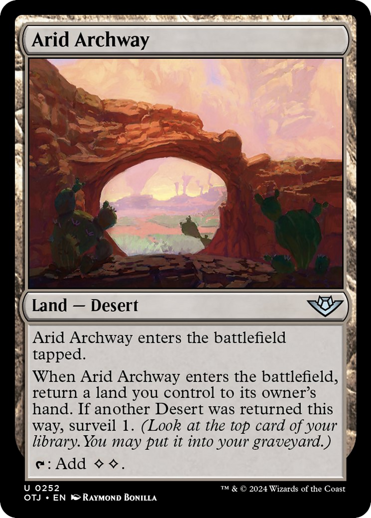 Arid Archway [Outlaws of Thunder Junction] | Jomio and Rueliete's Cards and Comics
