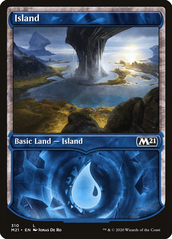 Island (310) (Showcase) [Core Set 2021] | Jomio and Rueliete's Cards and Comics