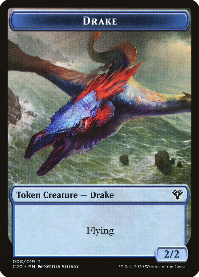 Human Soldier (005) // Drake Double-Sided Token [Commander 2020 Tokens] | Jomio and Rueliete's Cards and Comics