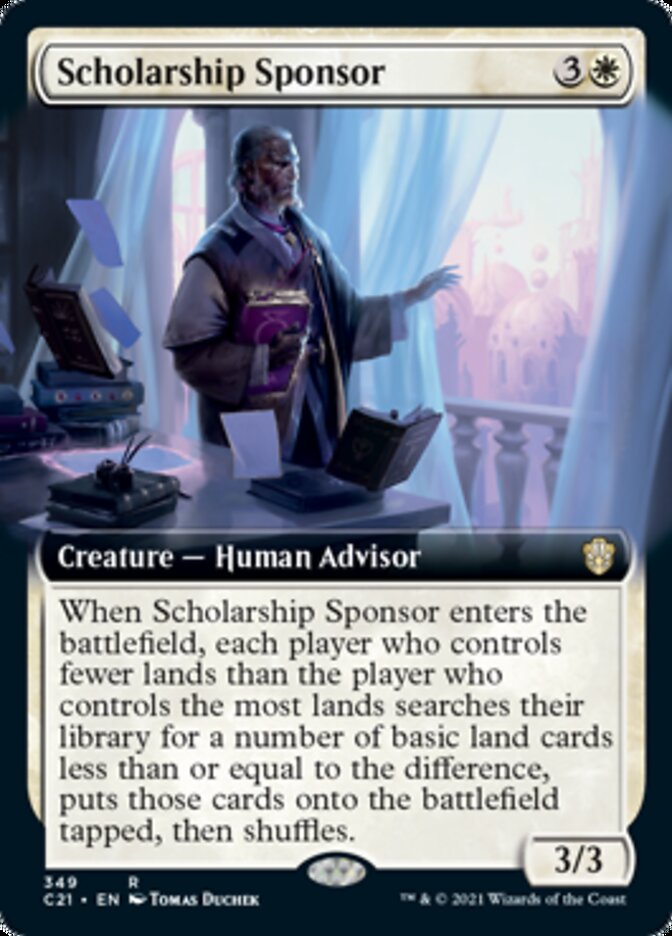 Scholarship Sponsor (Extended Art) [Commander 2021] | Jomio and Rueliete's Cards and Comics