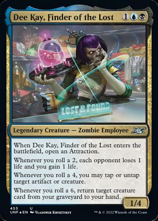 Dee Kay, Finder of the Lost (Galaxy Foil) [Unfinity] | Jomio and Rueliete's Cards and Comics
