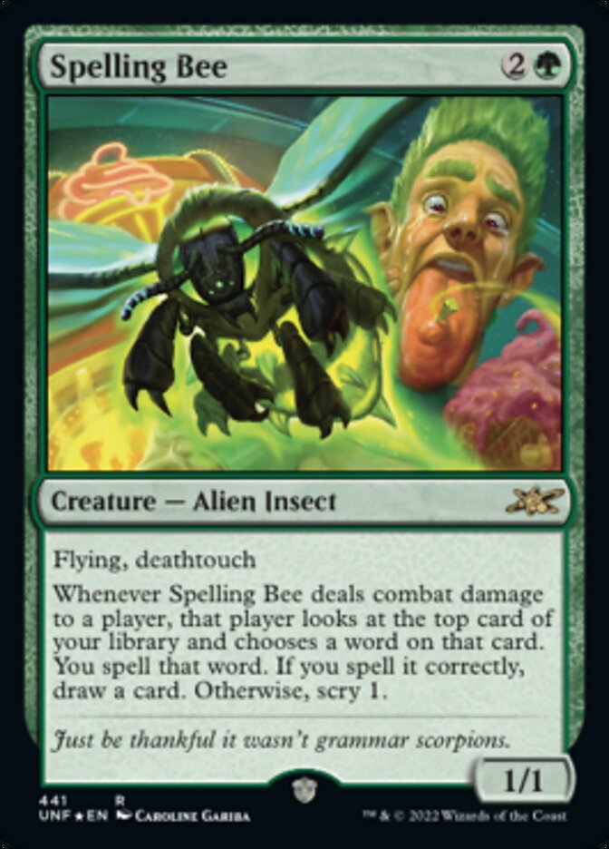 Spelling Bee (Galaxy Foil) [Unfinity] | Jomio and Rueliete's Cards and Comics