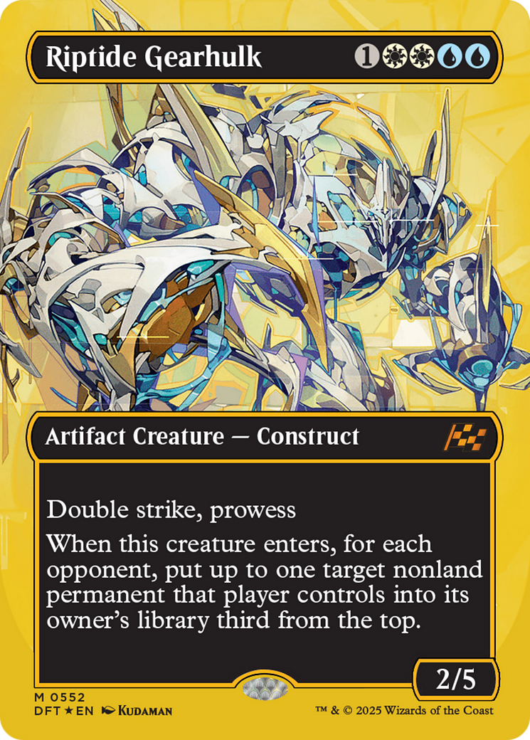 Riptide Gearhulk (Borderless) (First-Place Foil) [Aetherdrift] | Jomio and Rueliete's Cards and Comics