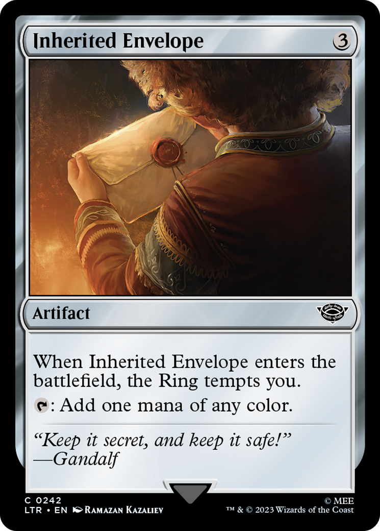 Inherited Envelope [The Lord of the Rings: Tales of Middle-Earth] | Jomio and Rueliete's Cards and Comics
