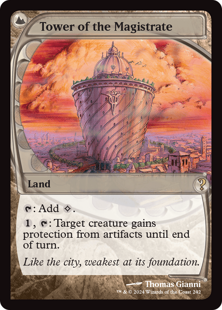 Tower of the Magistrate (Future Sight) [Mystery Booster 2] | Jomio and Rueliete's Cards and Comics