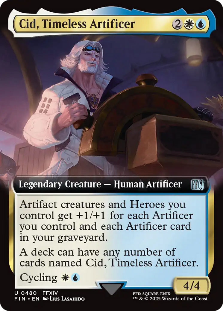 Cid, Timeless Artificer (Extended Art) [FINAL FANTASY] | Jomio and Rueliete's Cards and Comics