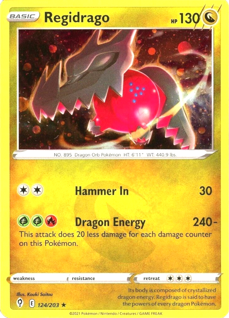 Regidrago (124/203) (Cosmos Holo) [Sword & Shield: Evolving Skies] | Jomio and Rueliete's Cards and Comics
