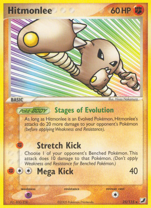Hitmonlee (25/115) [EX: Unseen Forces] | Jomio and Rueliete's Cards and Comics