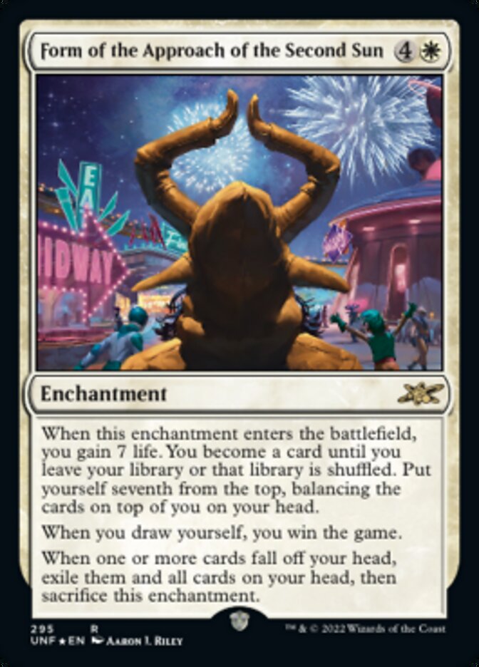 Form of the Approach of the Second Sun (Galaxy Foil) [Unfinity] | Jomio and Rueliete's Cards and Comics