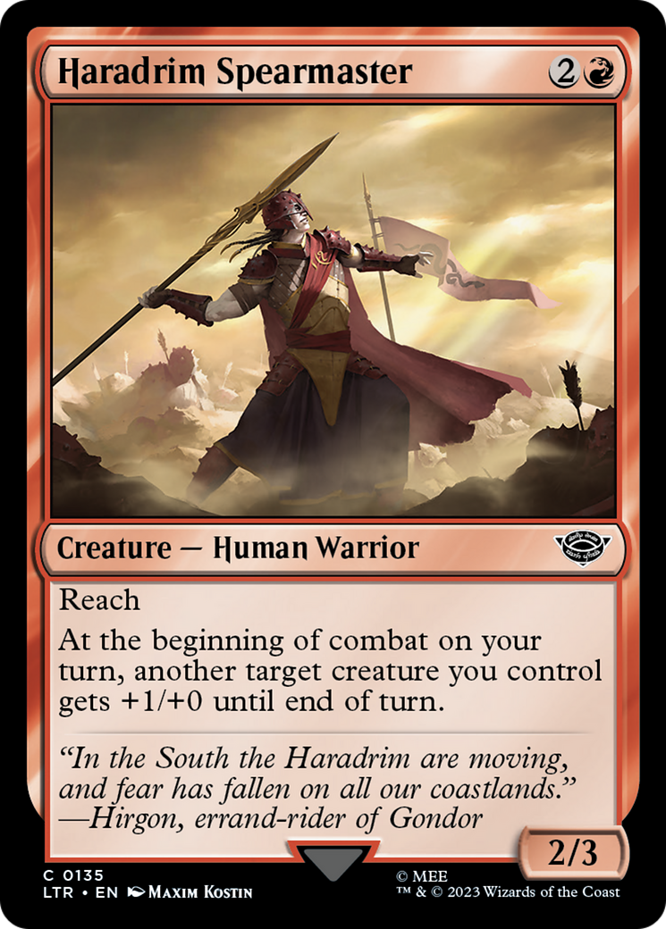 Haradrim Spearmaster [The Lord of the Rings: Tales of Middle-Earth] | Jomio and Rueliete's Cards and Comics