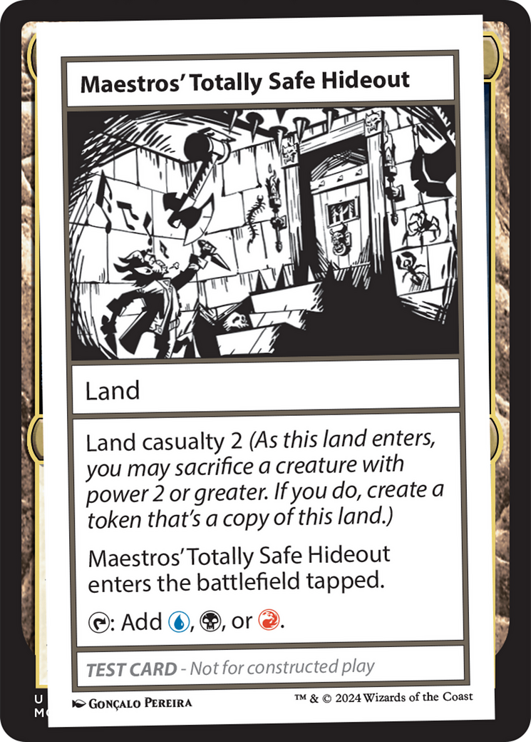Maestros' Totally Safe Hideout [Mystery Booster 2 Playtest Cards] | Jomio and Rueliete's Cards and Comics