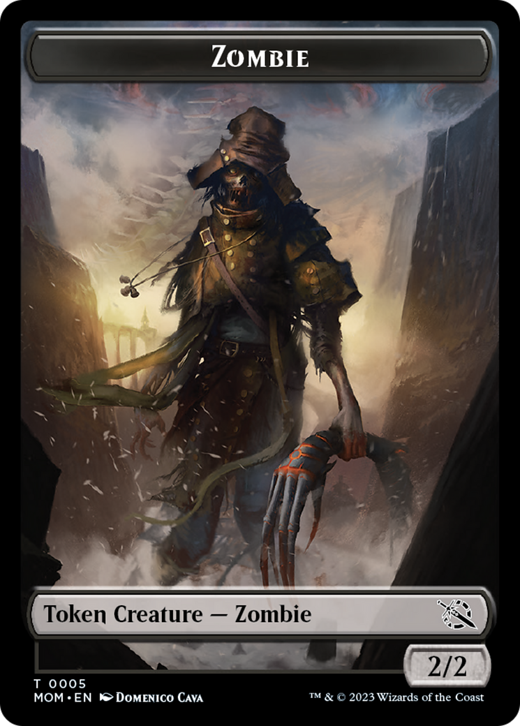 Zombie Token [March of the Machine Tokens] | Jomio and Rueliete's Cards and Comics