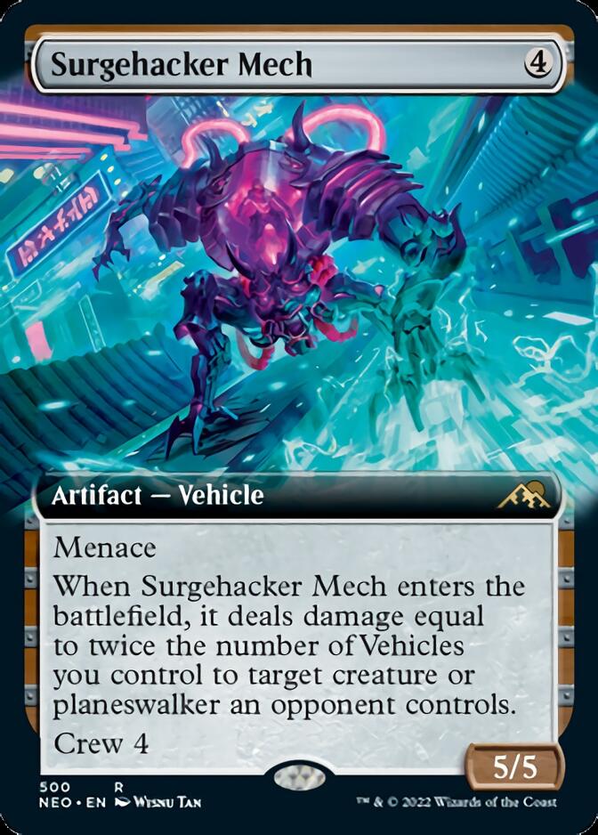 Surgehacker Mech (Extended Art) [Kamigawa: Neon Dynasty] | Jomio and Rueliete's Cards and Comics