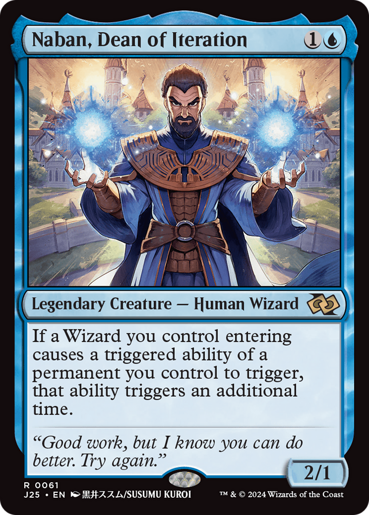 Naban, Dean of Iteration (Anime) [Foundations Jumpstart] | Jomio and Rueliete's Cards and Comics