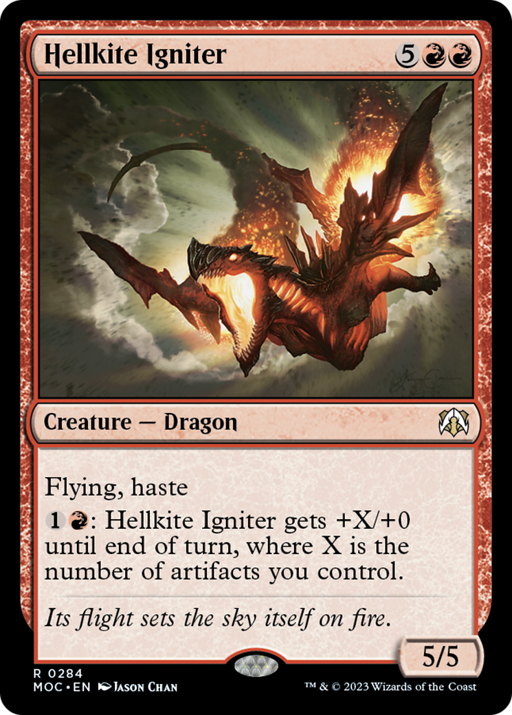 Hellkite Igniter [March of the Machine Commander] | Jomio and Rueliete's Cards and Comics