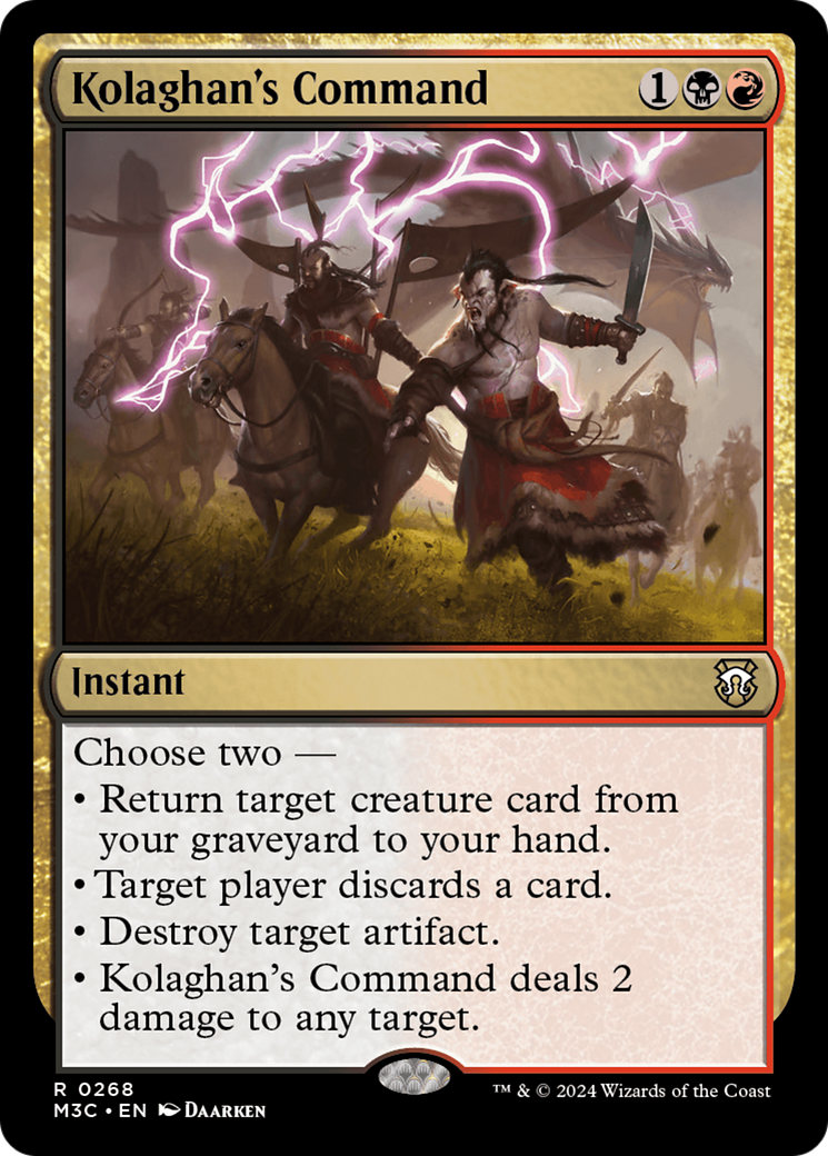 Kolaghan's Command (Ripple Foil) [Modern Horizons 3 Commander] | Jomio and Rueliete's Cards and Comics