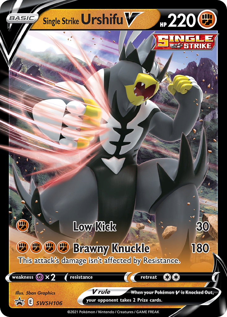 Single Strike Urshifu V (SWSH106) [Sword & Shield: Black Star Promos] | Jomio and Rueliete's Cards and Comics