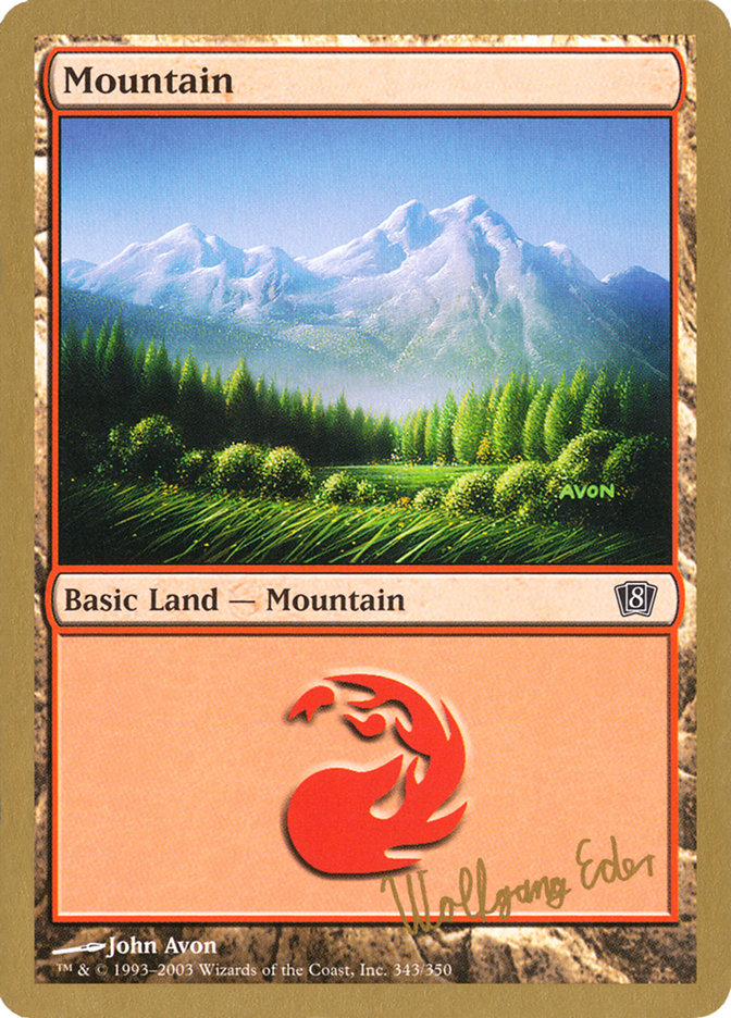 Mountain (we343) (Wolfgang Eder) [World Championship Decks 2003] | Jomio and Rueliete's Cards and Comics