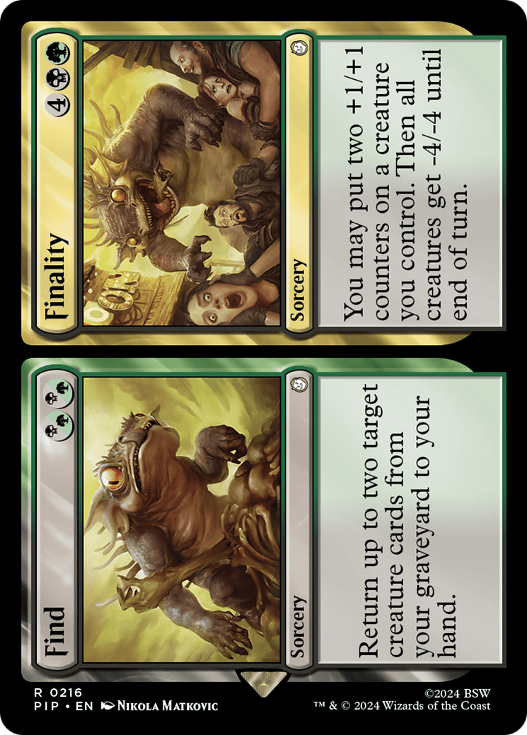 Find // Finality [Fallout] | Jomio and Rueliete's Cards and Comics