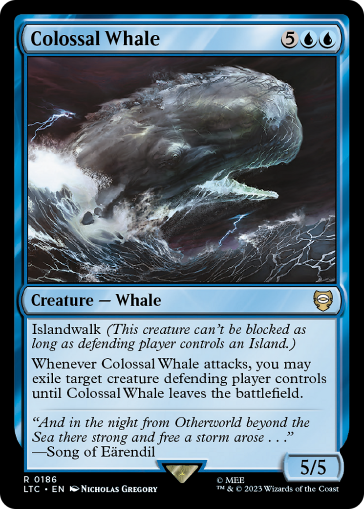 Colossal Whale [The Lord of the Rings: Tales of Middle-Earth Commander] | Jomio and Rueliete's Cards and Comics