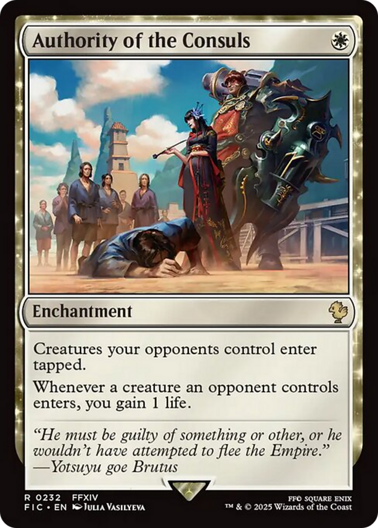 Authority of the Consuls [FINAL FANTASY Commander] | Jomio and Rueliete's Cards and Comics