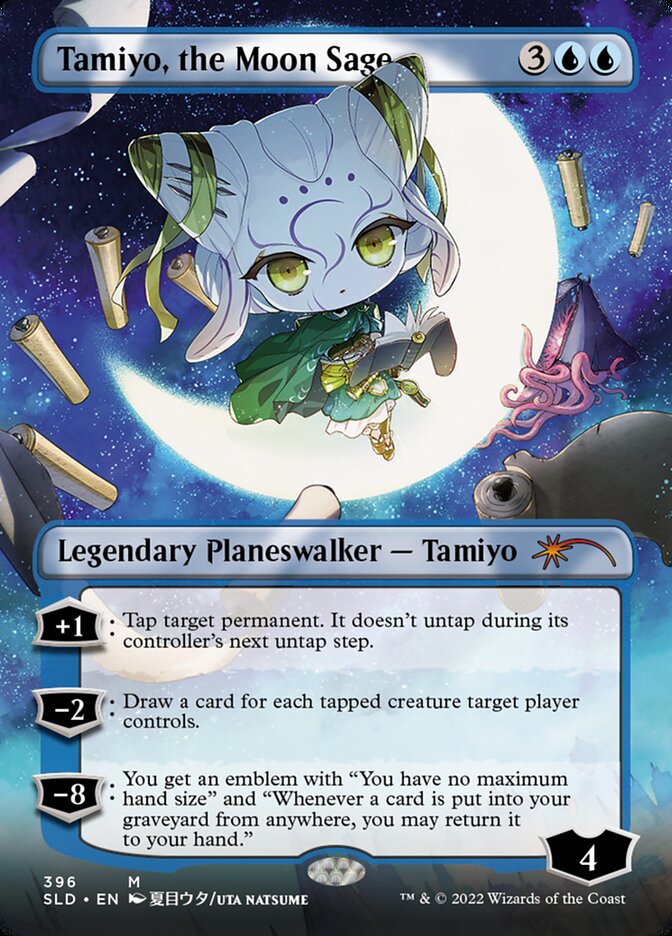 Tamiyo, the Moon Sage (Borderless) [Secret Lair Drop Series] | Jomio and Rueliete's Cards and Comics