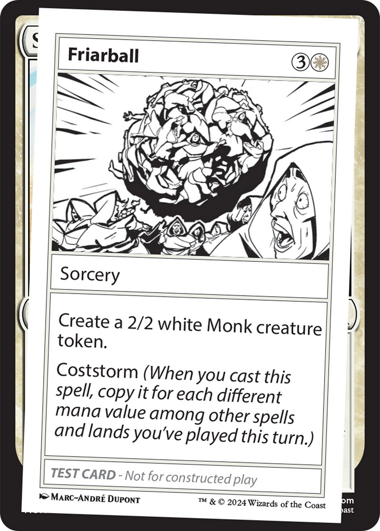 Friarball [Mystery Booster 2 Playtest Cards] | Jomio and Rueliete's Cards and Comics