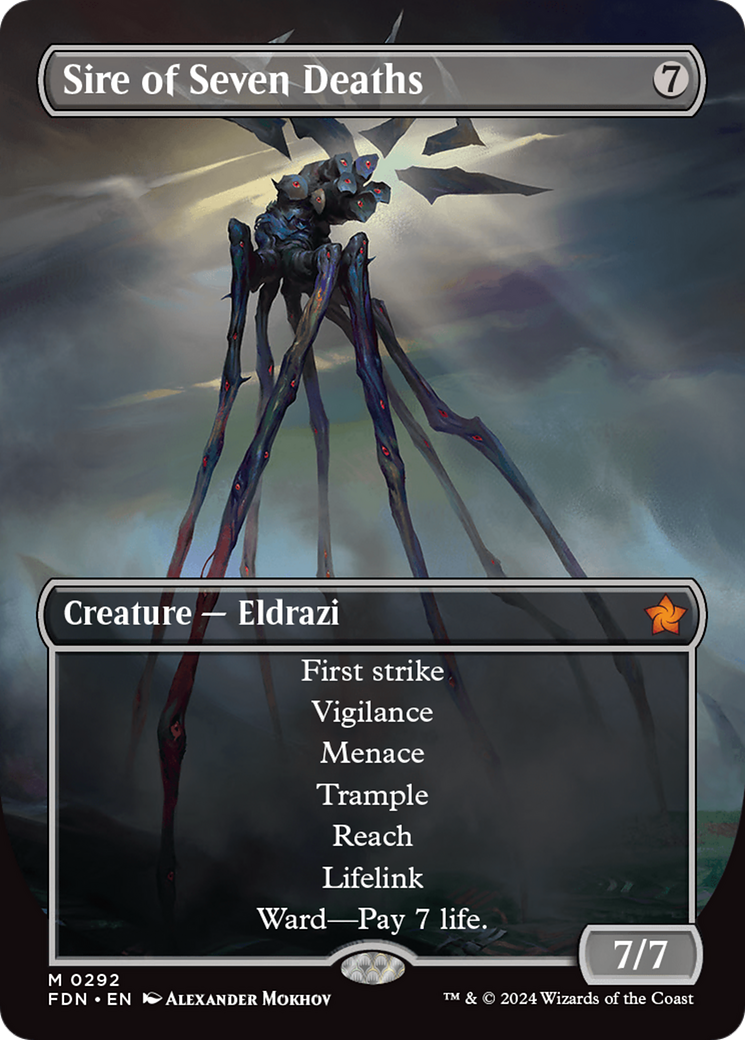 Sire of Seven Deaths (Borderless) [Foundations] | Jomio and Rueliete's Cards and Comics