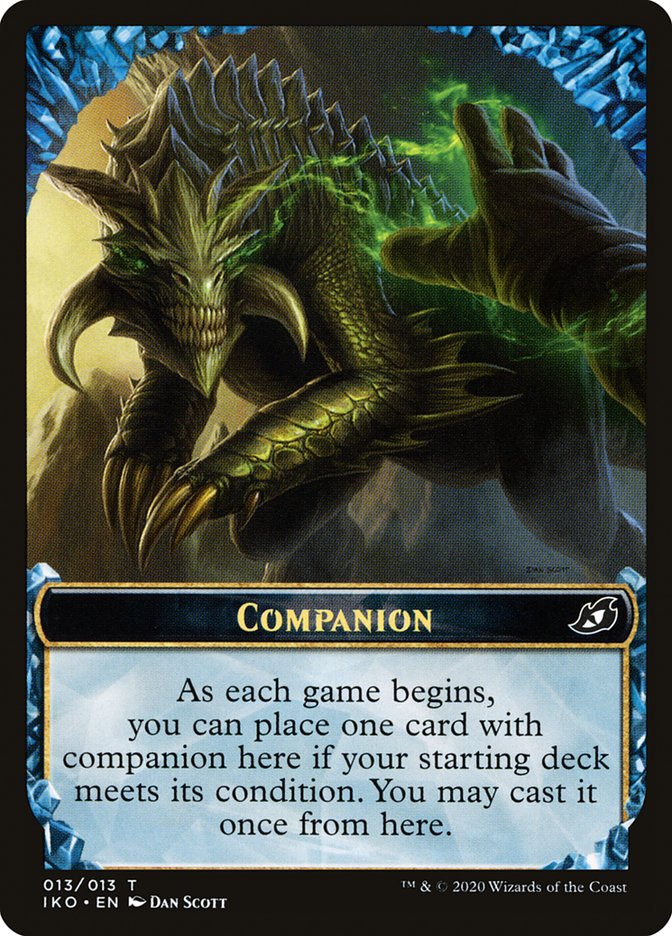 Companion [Ikoria: Lair of Behemoths Tokens] | Jomio and Rueliete's Cards and Comics