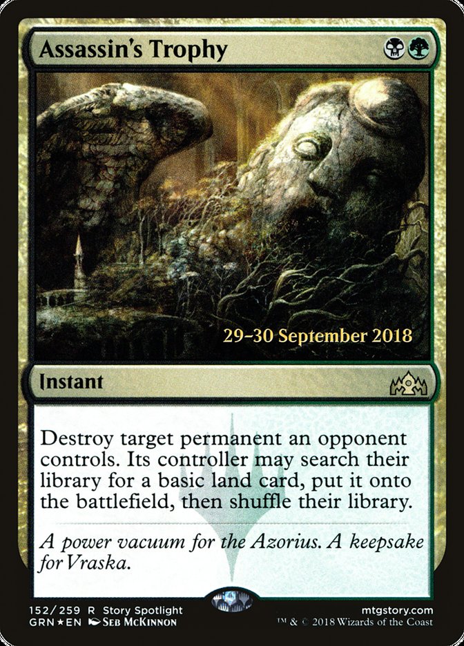 Assassin's Trophy [Guilds of Ravnica Prerelease Promos] | Jomio and Rueliete's Cards and Comics