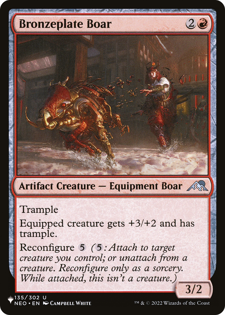Bronzeplate Boar [The List] | Jomio and Rueliete's Cards and Comics