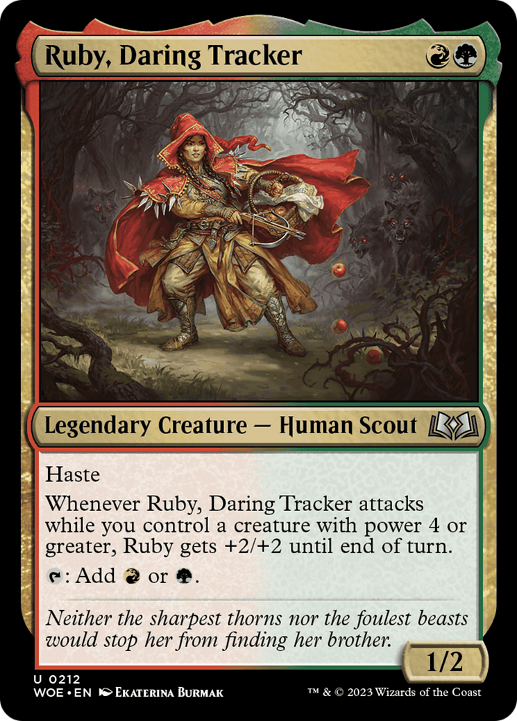 Ruby, Daring Tracker [Wilds of Eldraine] | Jomio and Rueliete's Cards and Comics