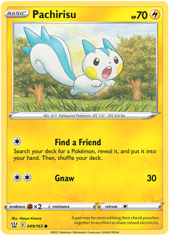 Pachirisu (049/163) [Sword & Shield: Battle Styles] | Jomio and Rueliete's Cards and Comics