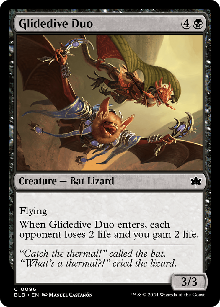 Glidedive Duo [Bloomburrow] | Jomio and Rueliete's Cards and Comics