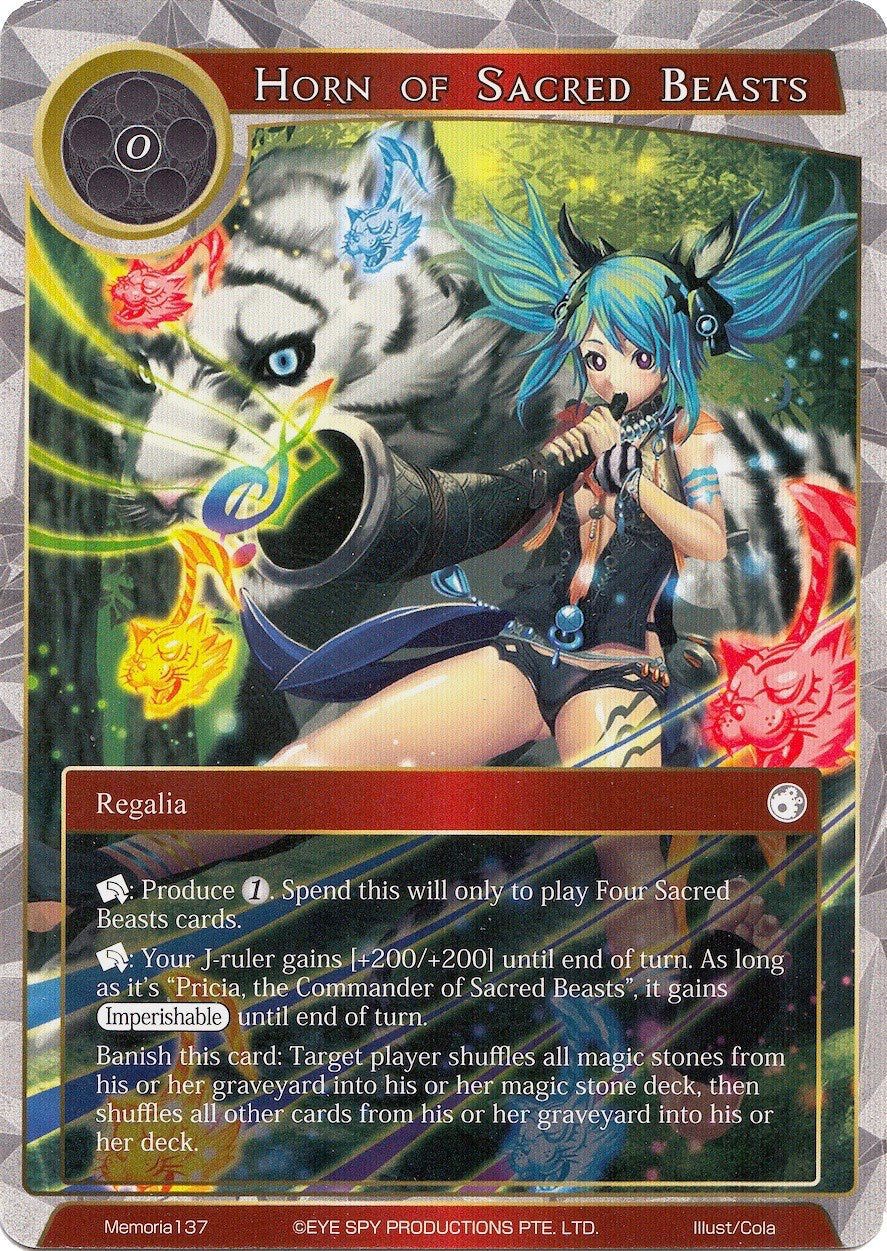 Horn of Sacred Beasts (Memoria137) [Alice Origin Memoria Cards] | Jomio and Rueliete's Cards and Comics
