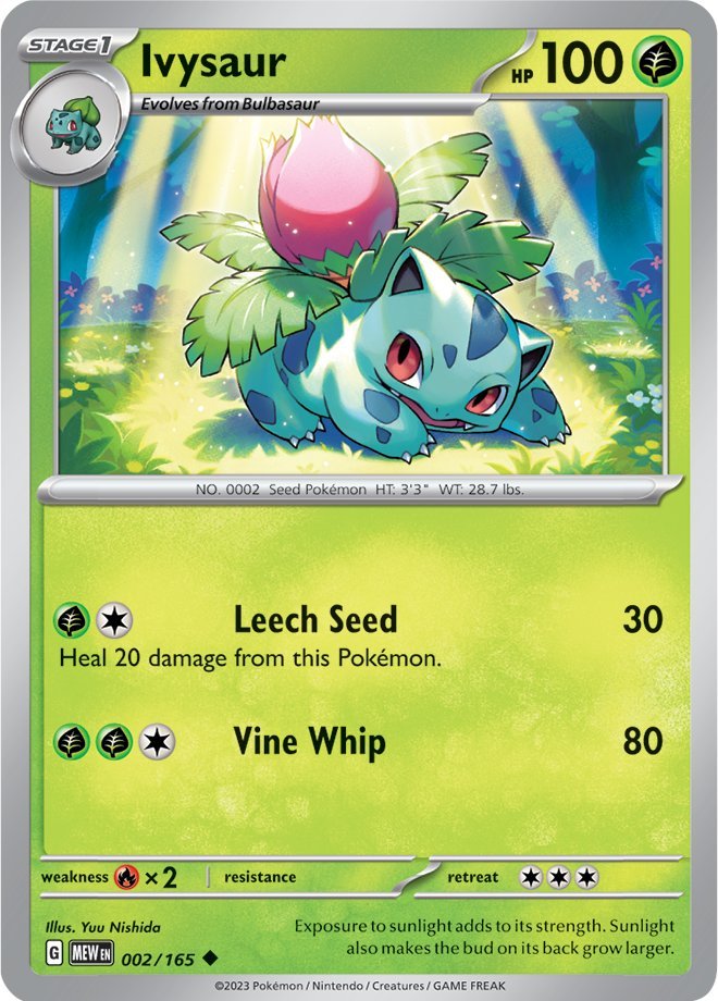 Ivysaur (002/165) [Scarlet & Violet 151] | Jomio and Rueliete's Cards and Comics