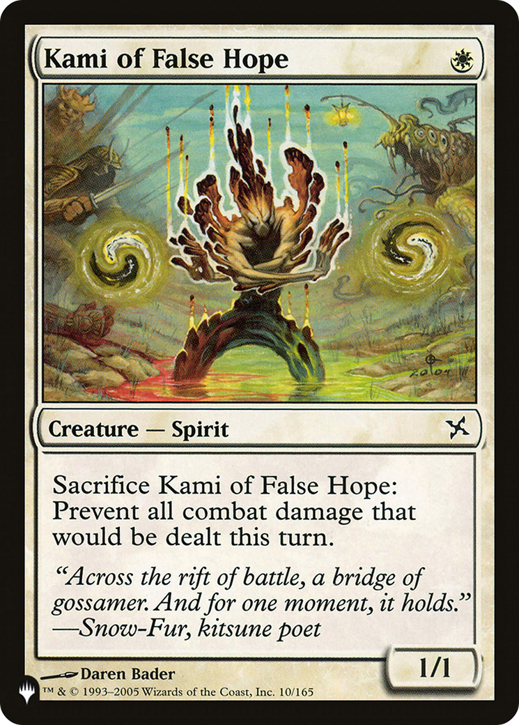 Kami of False Hope [The List] | Jomio and Rueliete's Cards and Comics