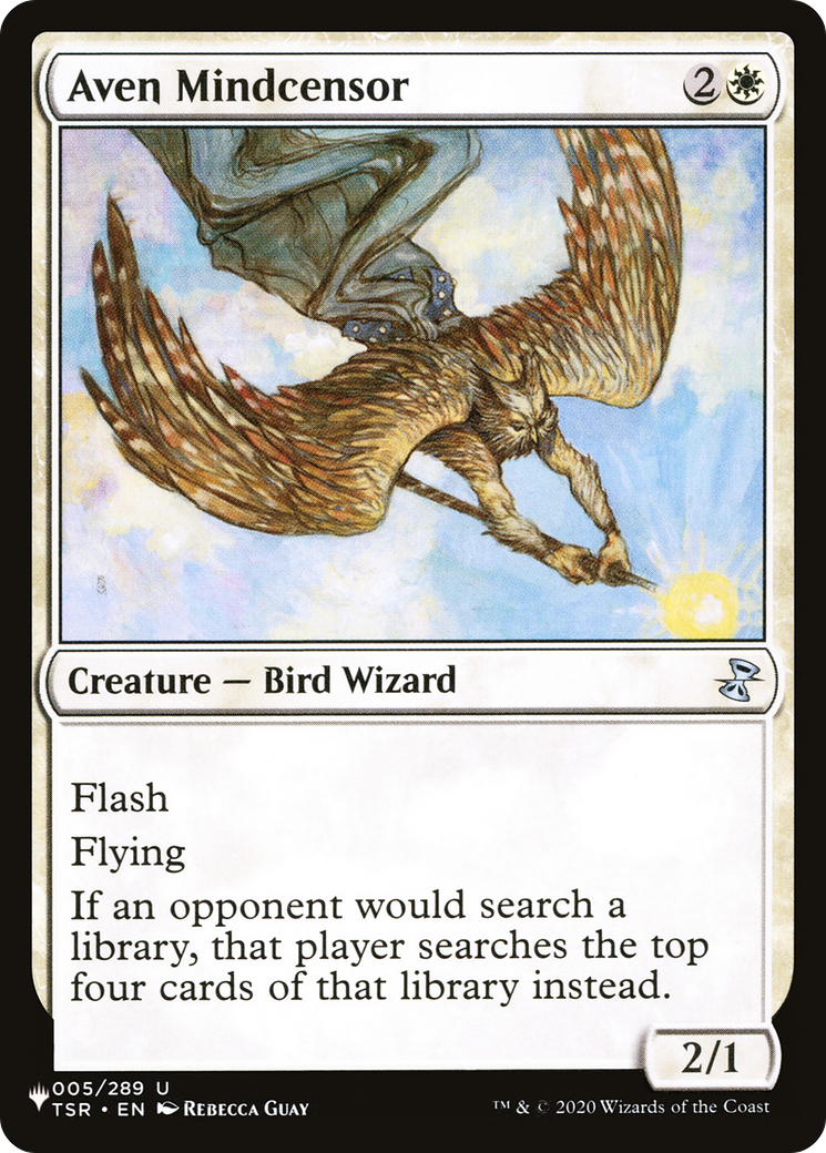 Aven Mindcensor [The List] | Jomio and Rueliete's Cards and Comics
