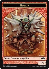 Goblin (010) // Bear (011) Double-Sided Token [Modern Horizons Tokens] | Jomio and Rueliete's Cards and Comics