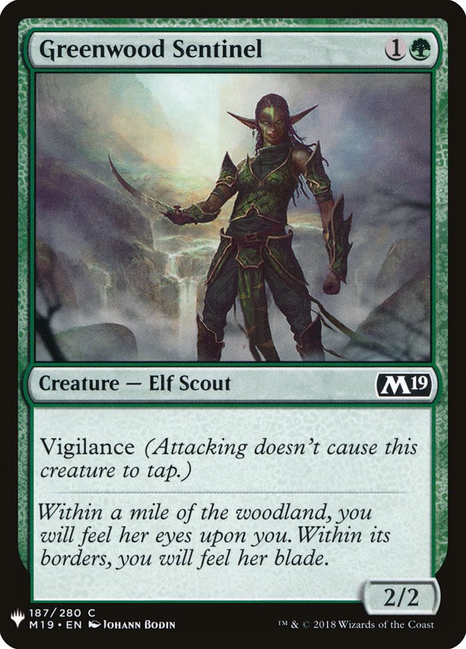 Greenwood Sentinel [Mystery Booster] | Jomio and Rueliete's Cards and Comics