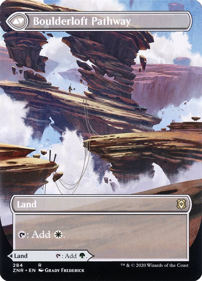 Branchloft Pathway // Boulderloft Pathway (Borderless Alternate Art) [Zendikar Rising] | Jomio and Rueliete's Cards and Comics