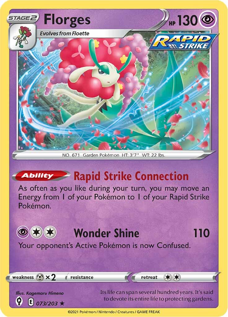 Florges (073/203) [Sword & Shield: Evolving Skies] | Jomio and Rueliete's Cards and Comics