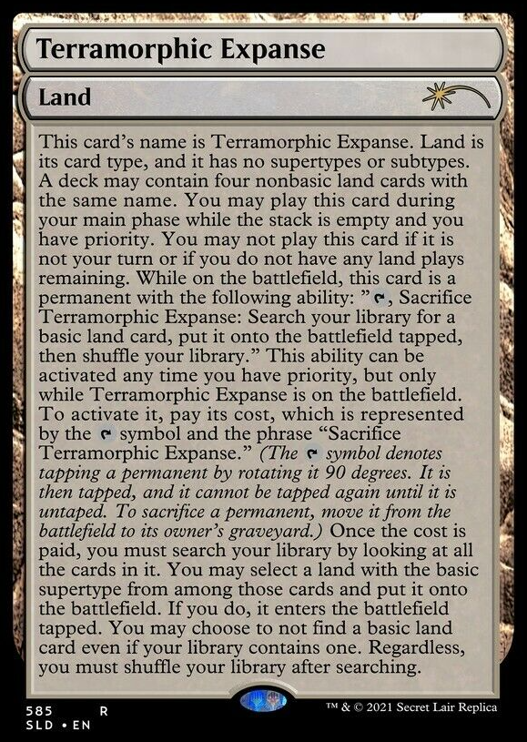 Terramorphic Expanse (Full Text) [Secret Lair Drop Promos] | Jomio and Rueliete's Cards and Comics